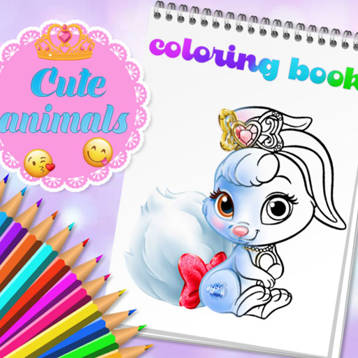 Cute Animals Coloring Book