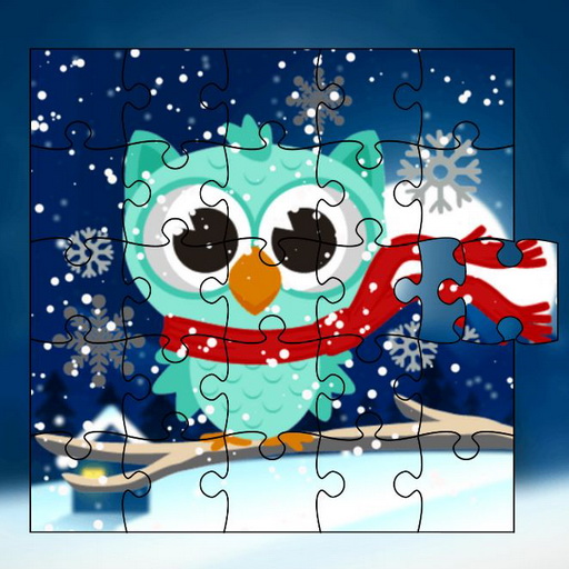 Winter Snowy Owls Jigsaw