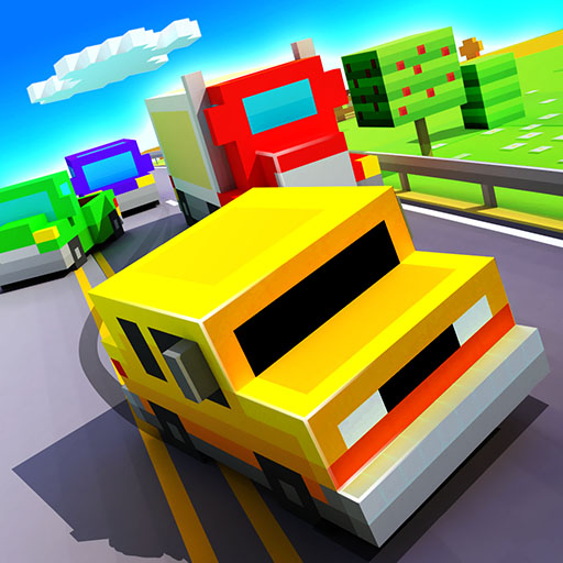 Blocky Highway: Traffic Racing -race